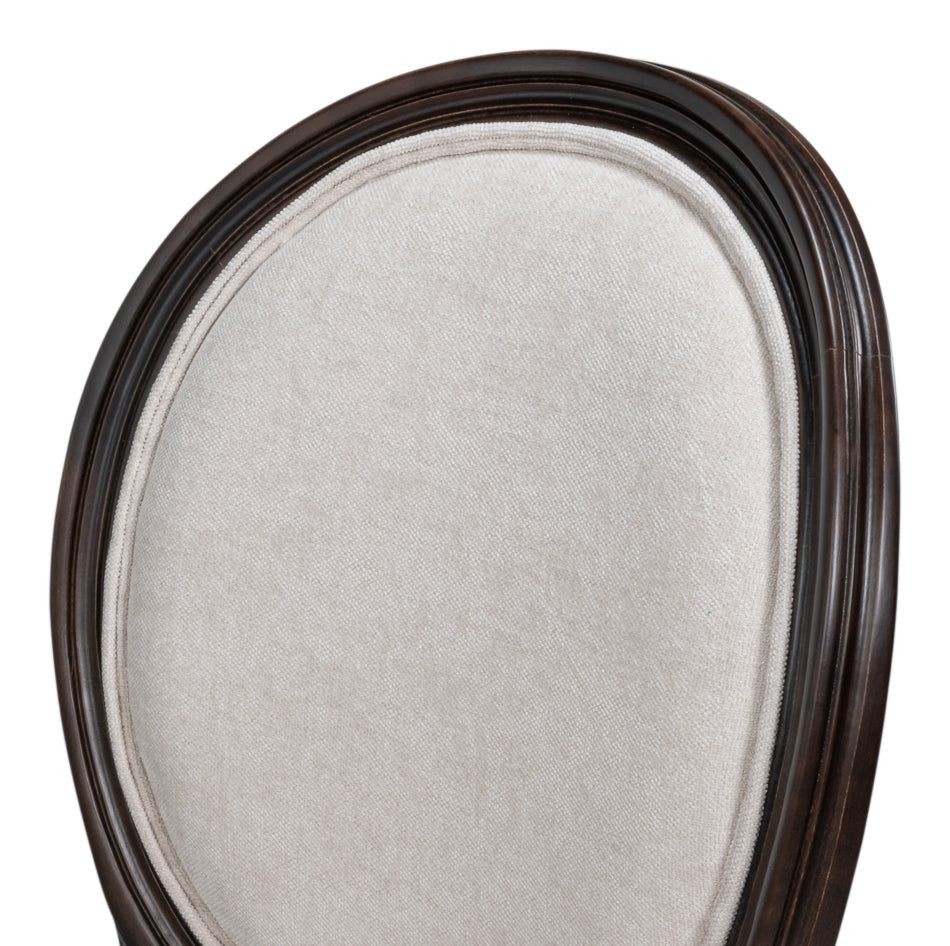 Hugo Nero/Cream Oval Side Chair (Set of 2) - Ornate Home