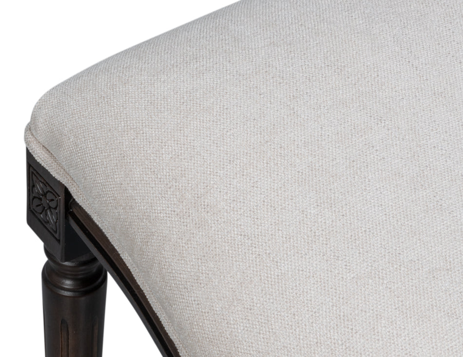 Hugo Nero/Cream Oval Side Chair (Set of 2) - Ornate Home