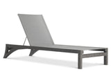 Hugo Smoked Truffle/Grey Outdoor Chaise - Ornate Home