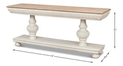 Hugo White Console - Ornate Home