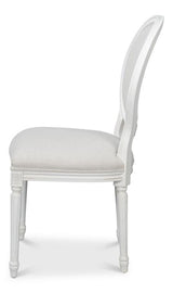 Hugo White Oval Side Chair (Set of 2) - Ornate Home