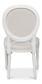 Hugo White Oval Side Chair (Set of 2) - Ornate Home