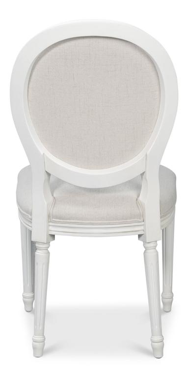 Hugo White Oval Side Chair (Set of 2) - Ornate Home
