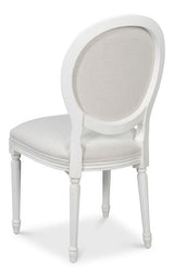 Hugo White Oval Side Chair (Set of 2) - Ornate Home