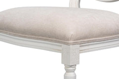 Hugo White Oval Side Chair (Set of 2) - Ornate Home