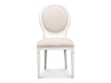 Hugo White Oval Side Chair (Set of 2) - Ornate Home