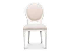 Hugo White Oval Side Chair (Set of 2) - Ornate Home