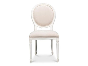 Hugo White Oval Side Chair (Set of 2) - Ornate Home