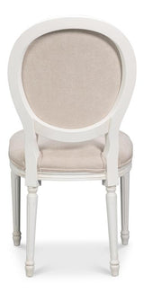 Hugo White Oval Side Chair (Set of 2) - Ornate Home