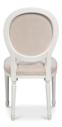 Hugo White Oval Side Chair (Set of 2) - Ornate Home