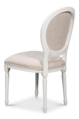 Hugo White Oval Side Chair (Set of 2) - Ornate Home