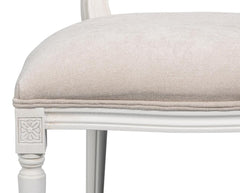 Hugo White Oval Side Chair (Set of 2) - Ornate Home