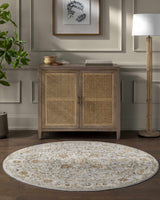 Huguley Floral Cream Luxe Rug - Ornate Home