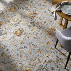 Huguley Floral Cream Luxe Rug - Ornate Home