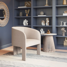 Hull Beige Accent Chair - Ornate Home
