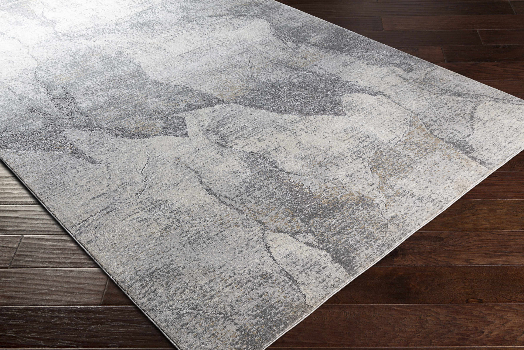 Hulme Gray Marble Luxe Rug - Ornate Home
