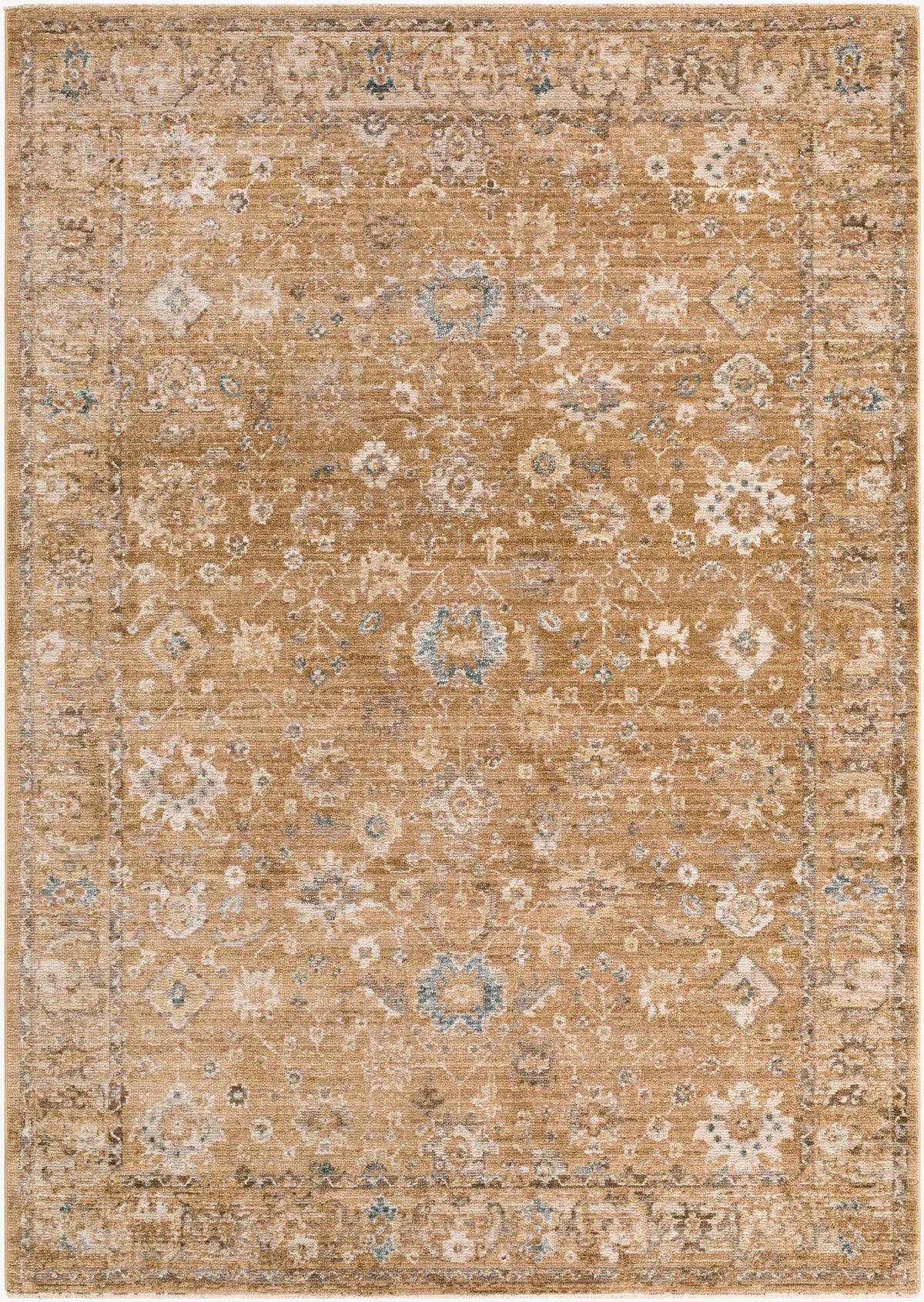 Humana Tan Traditional Area Rug - Ornate Home