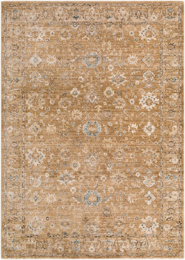 Humana Tan Traditional Area Rug - Ornate Home