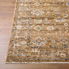 Humana Tan Traditional Area Rug - Ornate Home