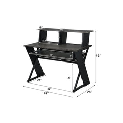 Humanity Black Music Desk - Ornate Home