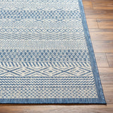 Humla Blue Aztec Outdoor Area Rug - Clearance - Ornate Home