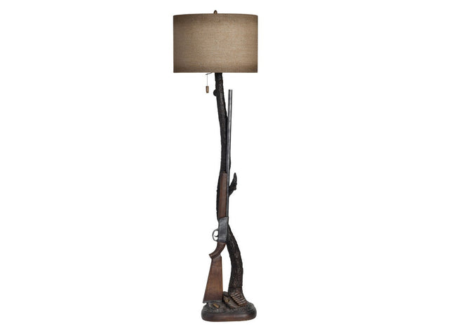 Huntington Brown Floor Lamp (Set of 2) - Ornate Home