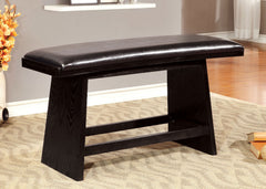 Hurley Black 6 Pc. Counter Height Table Set w/ Bench - Ornate Home