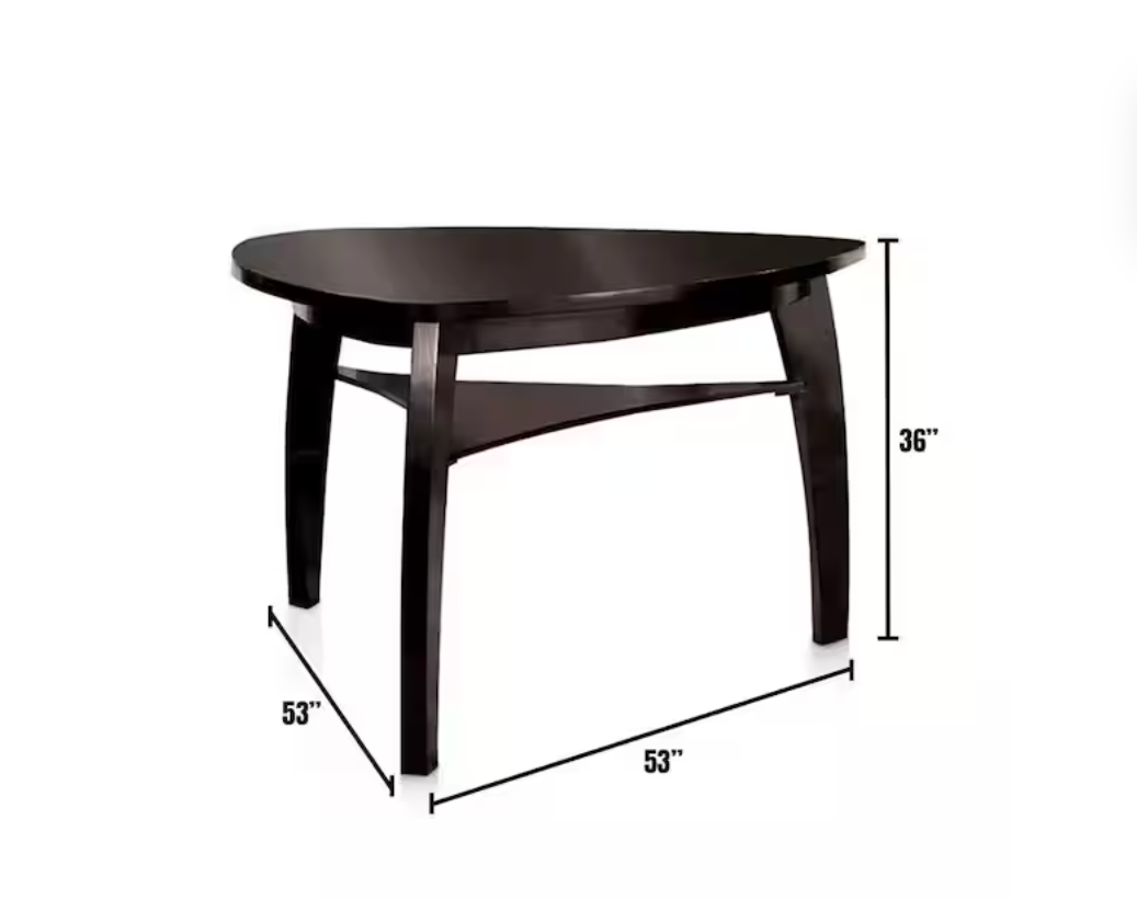 Hurley Black Counter Height Table - Ornate Home