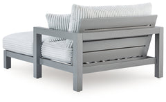 Hurley Park Gray Outdoor Chaise Lounge with Cushion - Ornate Home