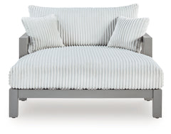 Hurley Park Gray Outdoor Chaise Lounge with Cushion - Ornate Home