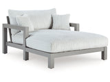 Hurley Park Gray Outdoor Chaise Lounge with Cushion - Ornate Home