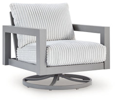 Hurley Park Gray Outdoor Sofa, 2 Lounge Chairs and Coffee Table - Ornate Home