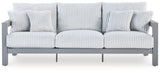 Hurley Park Gray Outdoor Sofa, 2 Lounge Chairs and Coffee Table - Ornate Home