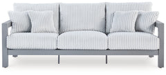 Hurley Park Gray Outdoor Sofa, 2 Lounge Chairs and Coffee Table - Ornate Home