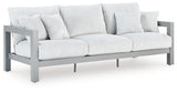 Hurley Park Gray Outdoor Sofa, 2 Lounge Chairs and Coffee Table - Ornate Home