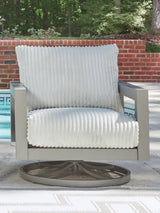 Hurley Park Gray Outdoor Sofa, 2 Lounge Chairs and Coffee Table - Ornate Home
