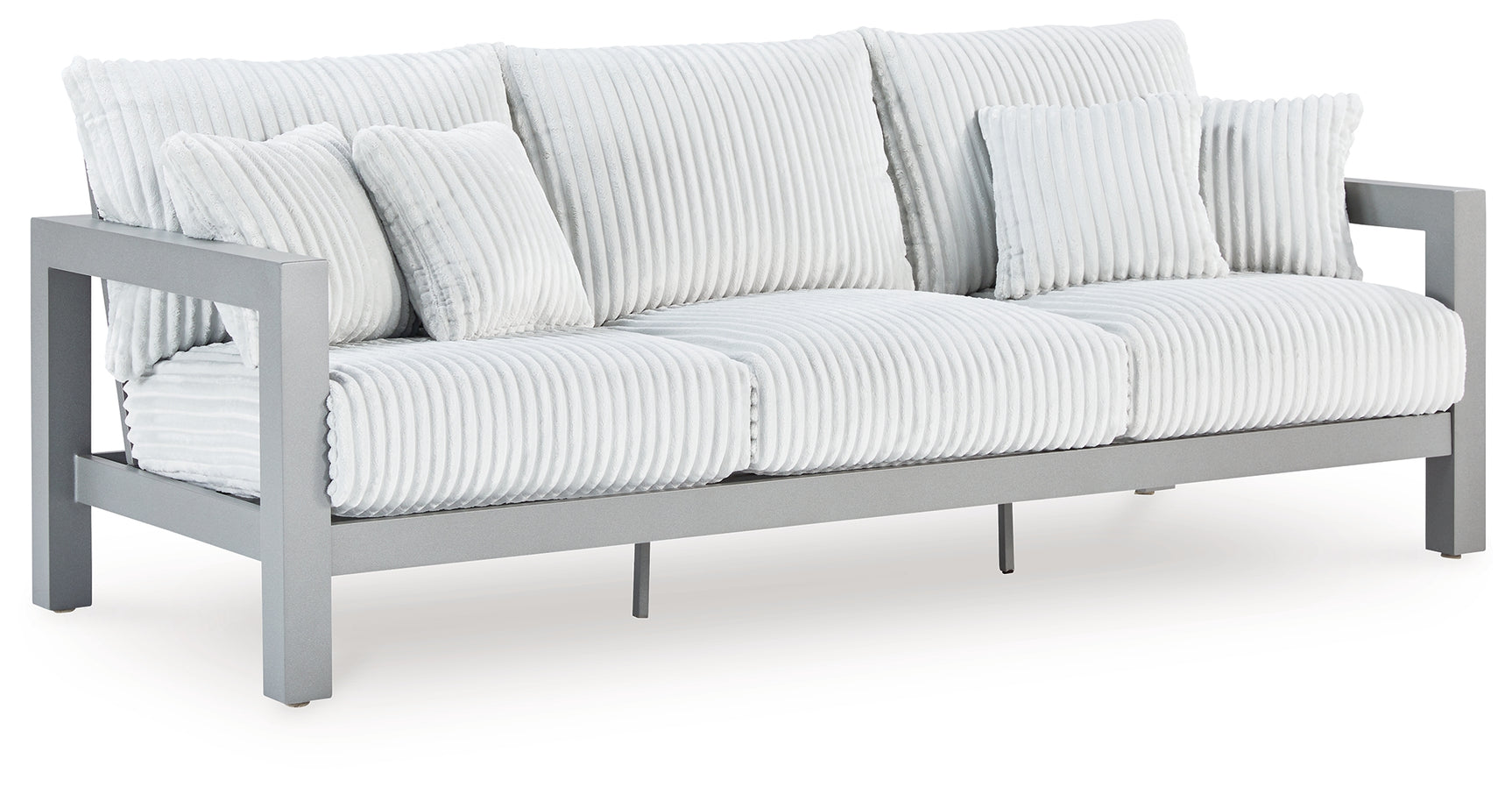Hurley Park Gray Outdoor Sofa with Cushion - Ornate Home