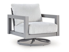 Hurley Park Gray Outdoor Swivel Chair w/Cushion - Ornate Home