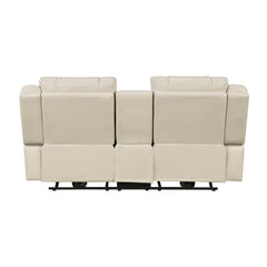 Huron Beige Power Double Reclining Loveseat - Ornate Home