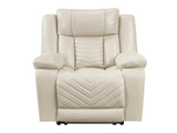 Huron Beige Power Reclining Chair - Ornate Home