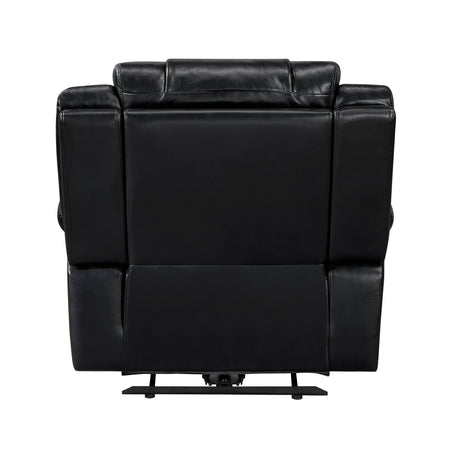 Huron Black Power Reclining Chair - Ornate Home