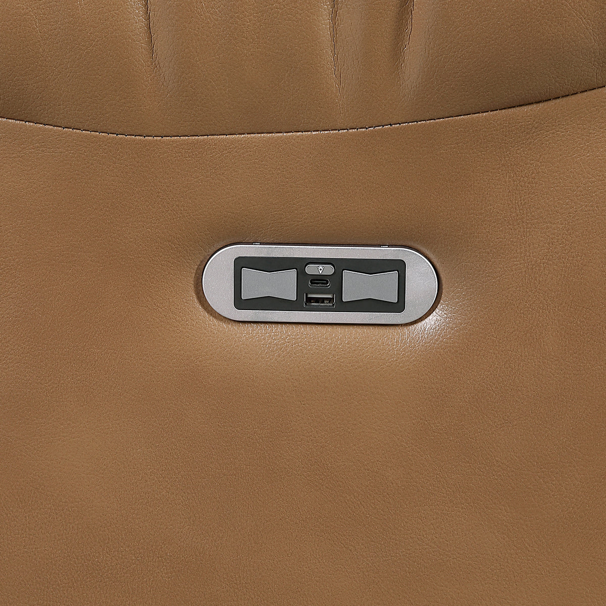 Huron Brown Power Double Reclining Loveseat With Center Console Wireless Speakers Led And Charging Ports - Ornate Home