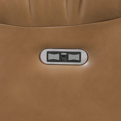 Huron Brown Power Double Reclining Loveseat With Center Console Wireless Speakers Led And Charging Ports - Ornate Home