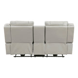 Huron Gray Power Double Reclining Loveseat - Ornate Home