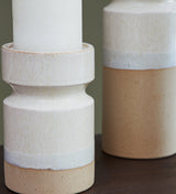 Hurston Ivory/Brown Candle Holder (Set of 3) (Online Special Price) - Ornate Home