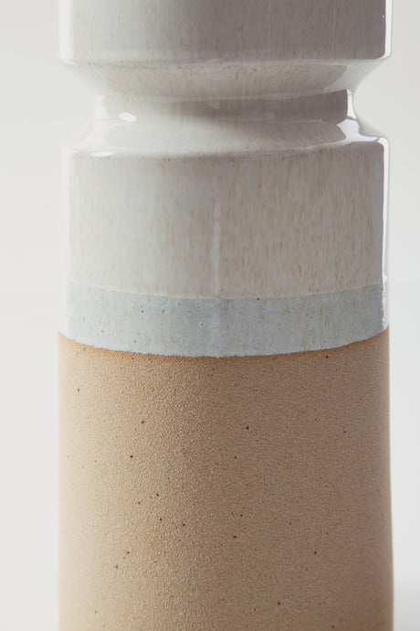 Hurston Ivory/Brown Candle Holder (Set of 3) - Ornate Home