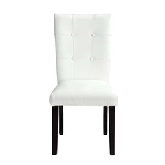 Hussein White/Black Side Chair (Set of 2) - Ornate Home
