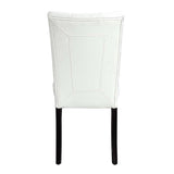 Hussein White/Black Side Chair (Set of 2) - Ornate Home