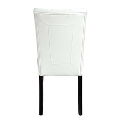 Hussein White/Black Side Chair (Set of 2) - Ornate Home