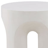 Hutchins Ivory Outdoor Side Table - Ornate Home